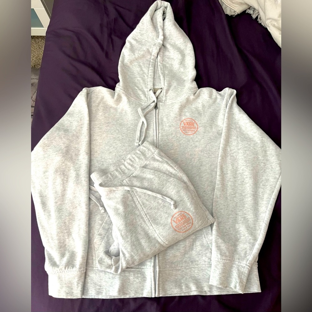 Vans Zip hoodie & matching joggers set